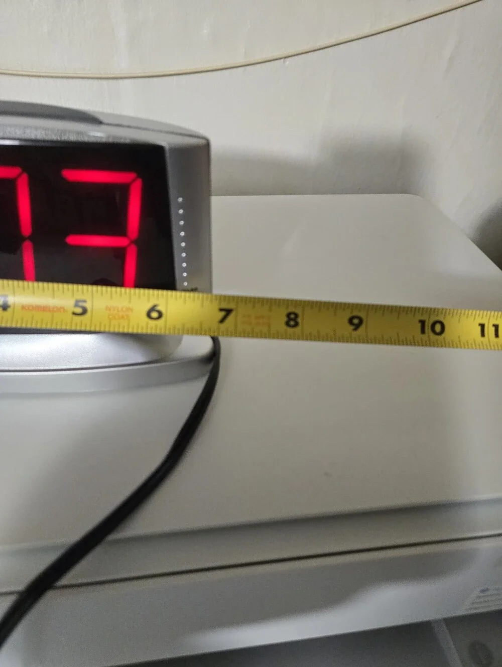 SHARP Home LED Digital Alarm Clock – Swivel Base - Outlet Powered, Model SPC033